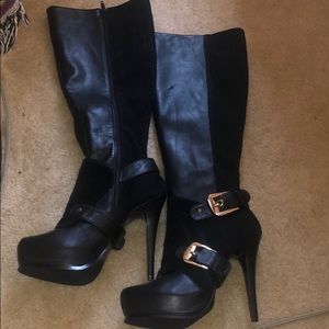 Black Heeled Boots